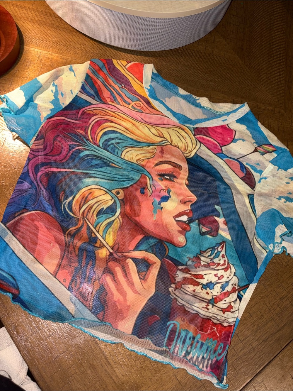Graphic Multicolor Women’s Art-Print Top